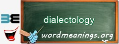 WordMeaning blackboard for dialectology
